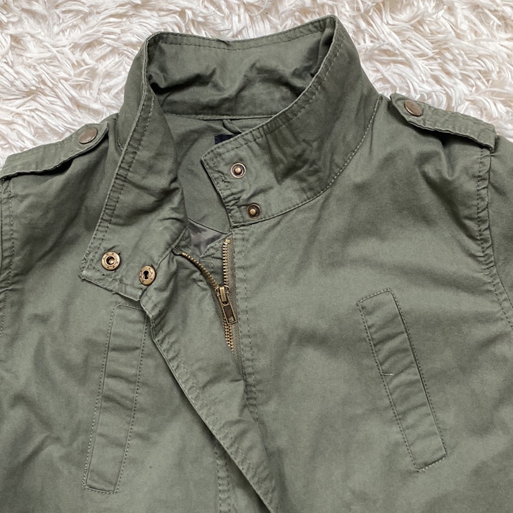 🎉HP🎉 Ambiance Outerwear Utility Jacket 💗 Olive - Picture 7 of 13